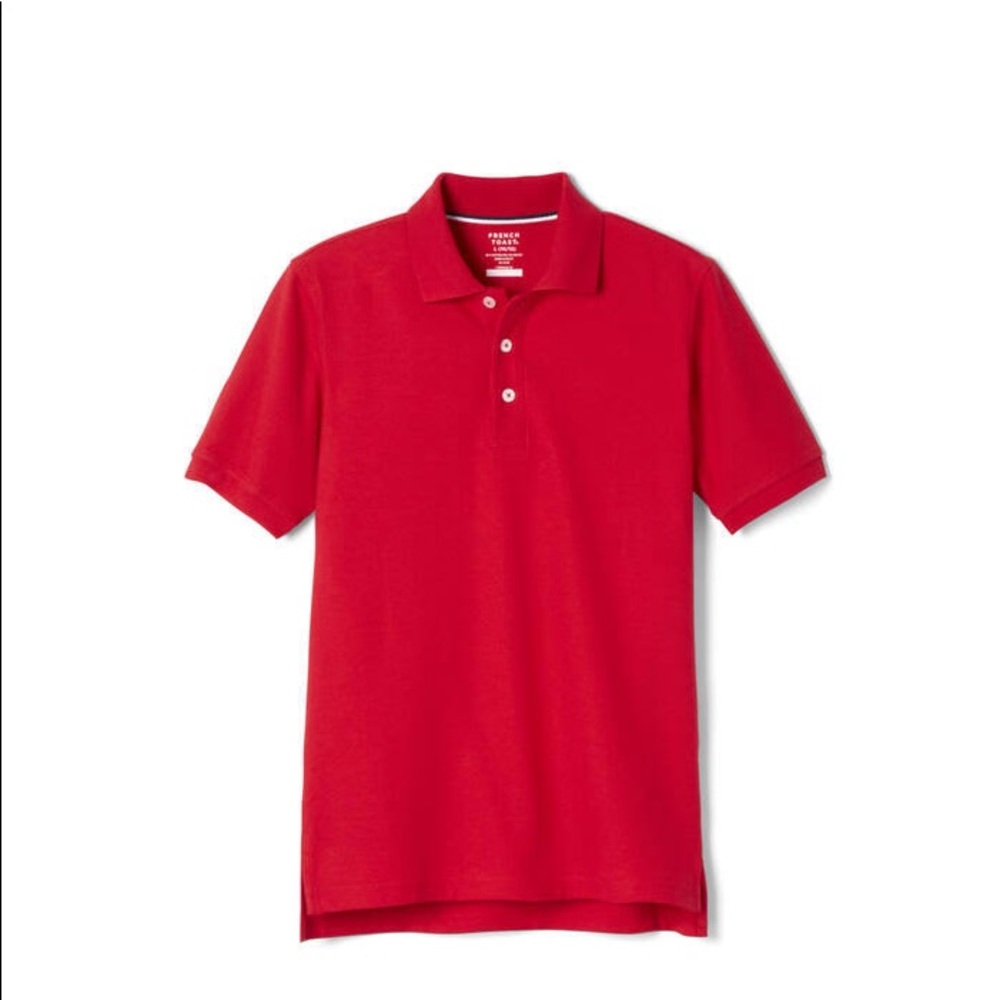 BUNDLE of 4 Red French Toast Uniform Polos
